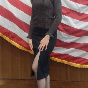 Zara black pencil skirt